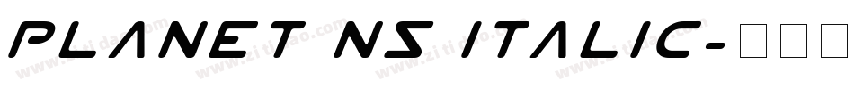 Planet NS Italic字体转换
